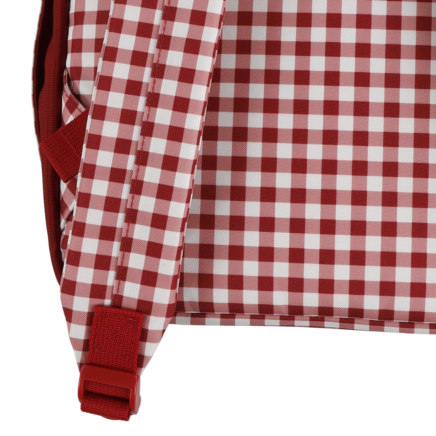 Levi Strauss Signature 17"  Women's Adult Gingham Top Loader Backpack, Chili Pepper