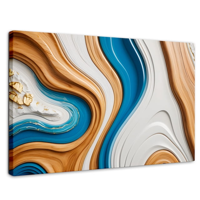Cuadro Decorativo Canvas Abstracto Texturas Naturales 90x60 Canvas Revolution