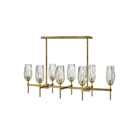 

Modern Glam Eight Light Chandelier-Heritage Brass Finish Bailey Street Home 81-Bel-4528777