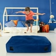 thumbnail image 2 of Costway 48" x 36" Crash Pad Sensory Mat with Foam Blocks and Washable Velvet Cover Blue, 2 of 10