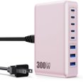 thumbnail image 1 of Cargador USB C AIWKV 300 W GaN III Hub de carga rápida de 8 puertos, 1 of 7