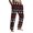 Black, variant on Men's Drawstring Pocket Flannel Pants with Festive Print, Warm Homewear Sleep Pants for Cozy Nights and Relaxation,Red M