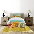 thumbnail image 4 of Ambesonne Tiki Bar Quilted Bedspread Set 2 Pcs, Surfboard Exotic, Twin Size, Multicolor, 4 of 5