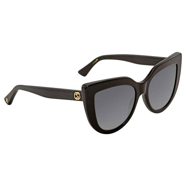 Gucci - GUCCI GG0164S 001 Black Cat Eye Sunglasses - Walmart.com ...
