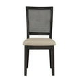 thumbnail image 5 of Weston Home Farmhouse Rattan Back Dining Side Chairs, Antique Black (Set of 2), 5 of 10