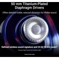 thumbnail image 4 of ASUS ROG Delta II Wireless Gaming Headset (50mm Titanium Drivers, ROG SpeedNova, 10mm Super-Wideband Mic, 110+HR Battery, DualFlow Audio, BT, 2.4 GHz, 3.5 mm, For PC, Switch, PS4, PS5, Xbox) - White, 4 of 9