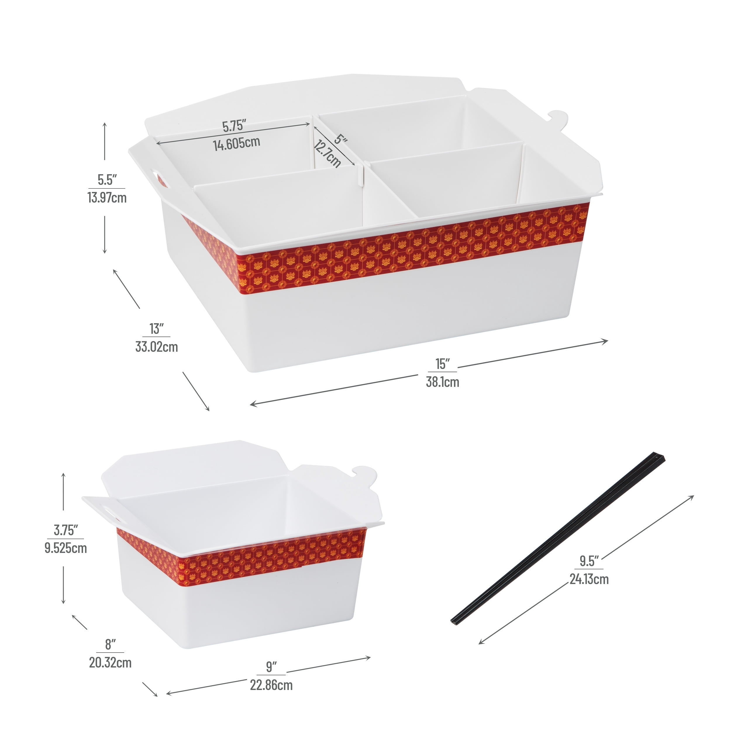 Mind Reader French Fry Serving Set - 4-Piece Melamine Fry Holders, White, Dishwasher Safe-494400