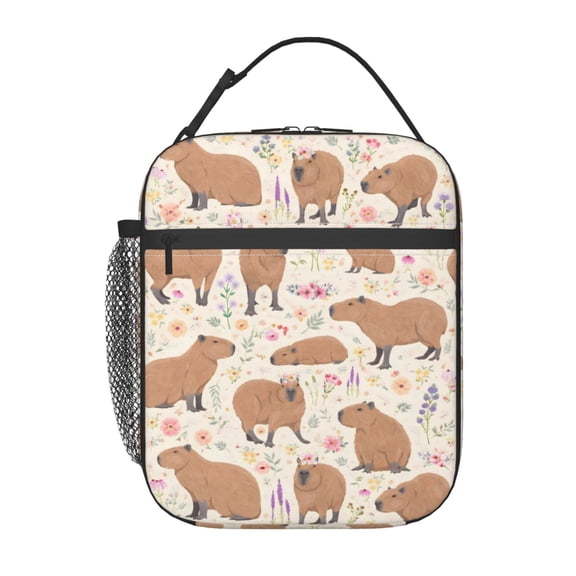Capybara Lunch Bag Portable Thermal Lunch Box for Men and Women
