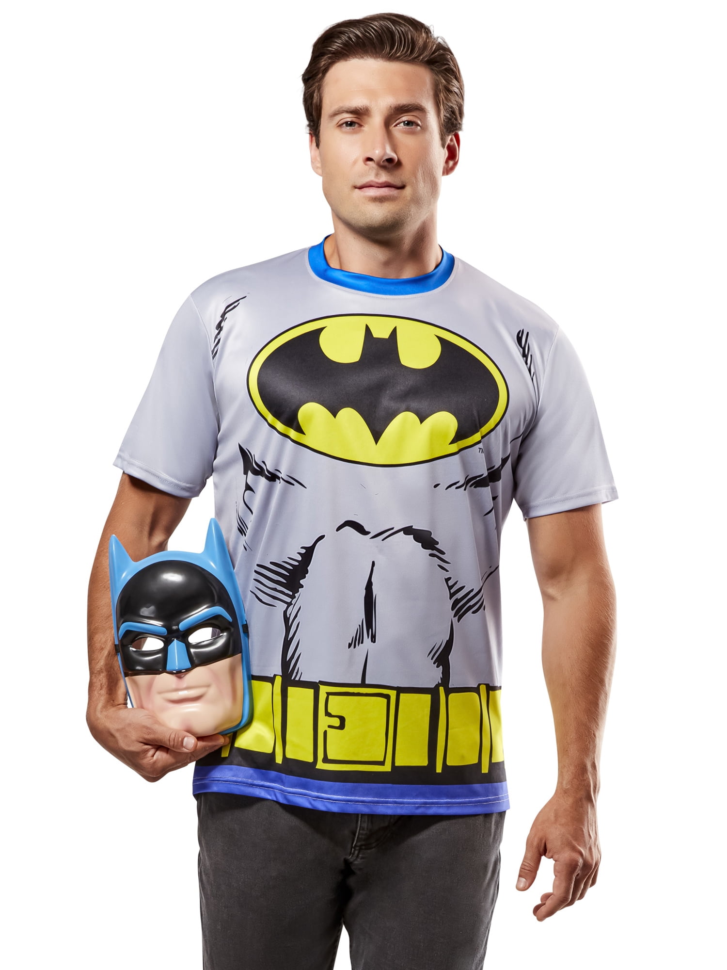 DC Comics Batman Ben Cooper Costume Set for Adults by Rubies, Men's One Size