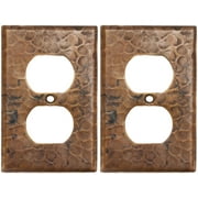 Premier Copper Products So2_Pkg2 Package Of Two 2-3/4" X 4-1/2" Copper Switch Plate Single