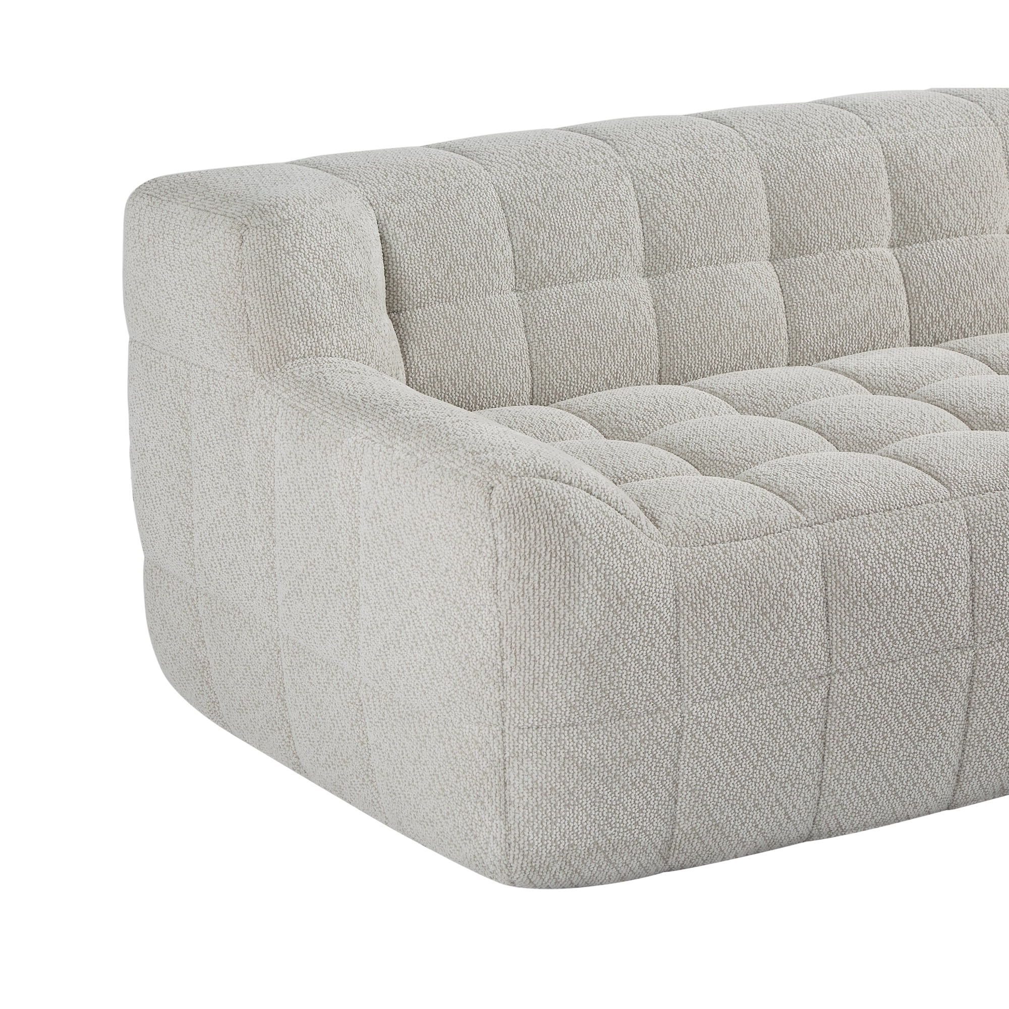 Jopath 65" Oversized Loveseat Sofa Deep Seat Corduroy Couch,Full Compression Sofa,No Assembly Required,Beige