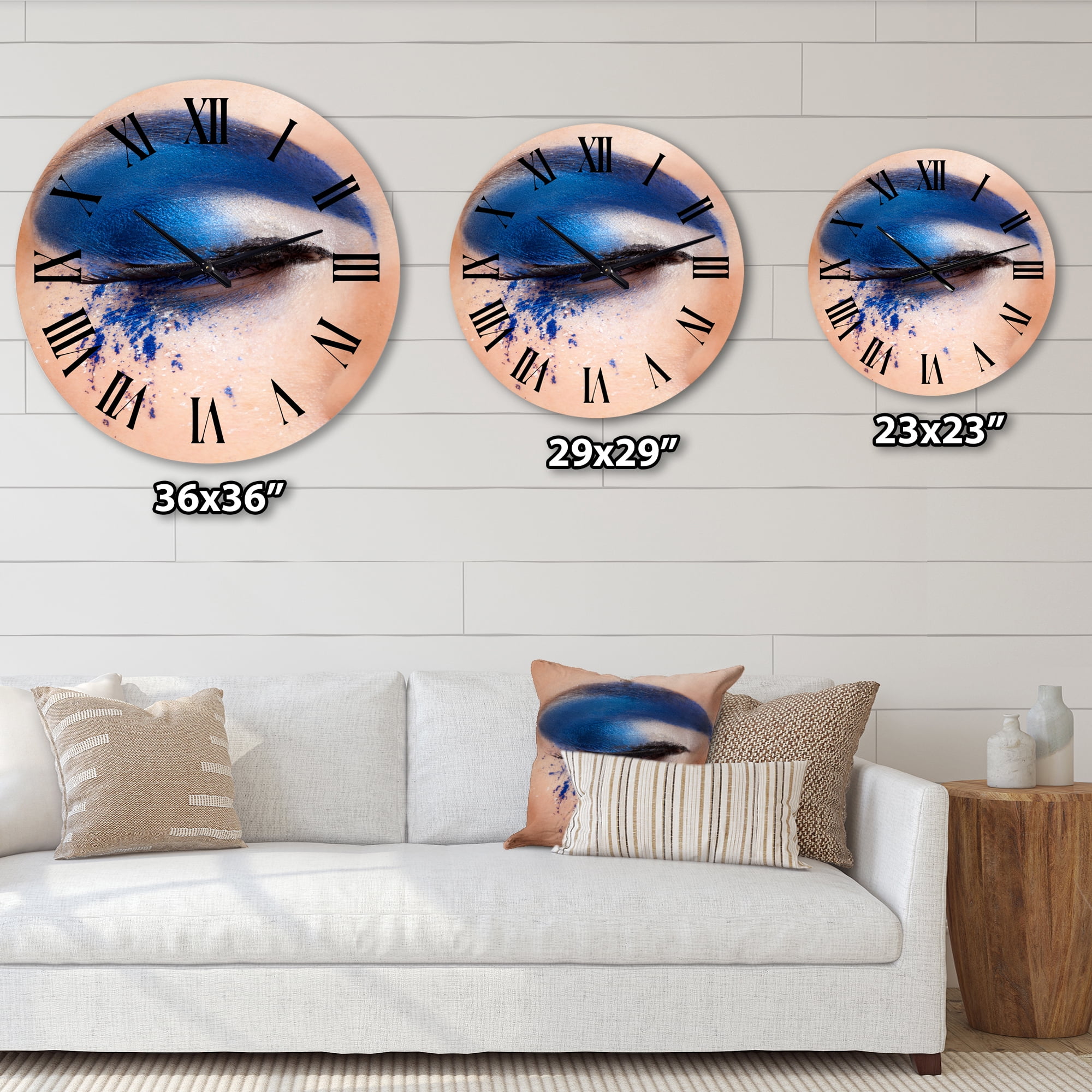 Designart 1 in Modern,Contemporary Wall Clock