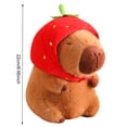 thumbnail image 2 of Llavero de carpincho de peluche, juguete de capibara, círculo de palmada, juguetes para niños, regalo de Navidad, 2 of 9