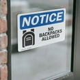 thumbnail image 4 of (2 Pack) No Backpacks Allowed Sign, 4 of 7
