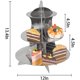 thumbnail image 2 of Soporte de pastel de cartón en forma de cúpula, soporte de pastel de 3 niveles, torre de postre para 24 cupcakes, para cumpleaños, té de la tarde, 2 of 5