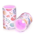thumbnail image 7 of Yayeee Flameless Candles with Remote Flickering Battery Operated Multi Color Changing, Pink Checkered Pattern, 7 of 7