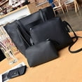 thumbnail image 3 of Odeerbi Clearance Tote Bag Set Classic Bag Handbag Parent-child Bag Shoulder Bags Four Piece Suit Black, 3 of 5