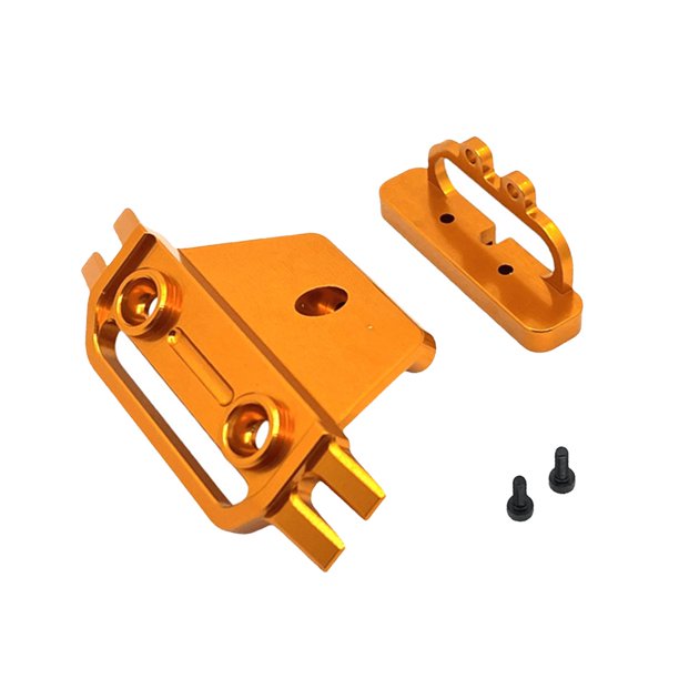 Defensa delantera metálica para coche RC 1/14. Barra protectora fiable y anticolisión. Fácil instalación. Amarillo