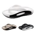 thumbnail image 2 of XIMIN Platform Flip Flops Sandals for Men Casual Cloud Slide Cushion Beach Thong Sandals Comfortable Non-slip Slipper Shoes Outdoor ,Easy to Clean (9, White), 2 of 5