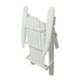 thumbnail image 6 of Northlight 36" White Classic Folding Wooden Adirondack Chair, 6 of 6