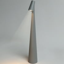 Ozarke Lumi Slim Rechargeable LED Desk Lamp, Portable Touch Table Lamp for Bedside Bedroom Decoration - Warm 3000K (Gray)