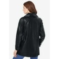 thumbnail image 4 of Roaman's Women's Plus Size A-Line Leather Jacket, 4 of 6