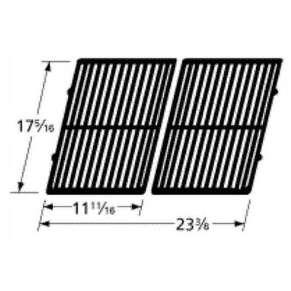 2pc Matte Cast Iron Cooking Grid for Kalamazoo and Kenmore Gas Grills 23"