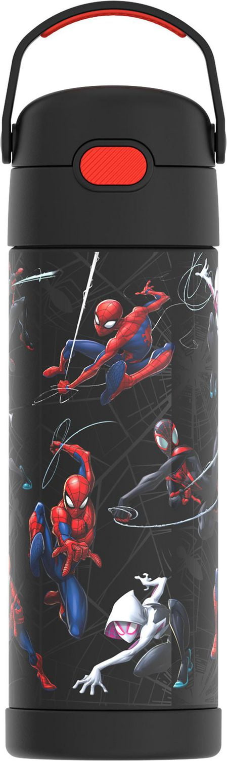 Thermos Kids Bouteille d'eau isolée sous vide en acier inoxydable avec couvercle à bec verseur, 470 ml