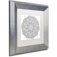 thumbnail image 2 of Trademark Fine Art "Rolly Mandala" Canvas Art by Kathy G. Ahrens, White Matte, Silver Frame, 2 of 4