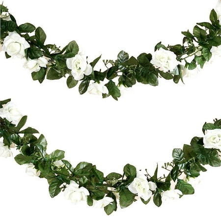 Efavormart 6 FT Long 3D Rose Chain Garland Wedding Supply for DIY Wedding Arrangements Party Baby Shower (Best Floral Arrangements For Weddings)