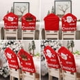 thumbnail image 3 of Christmas sale! Christmas Chair Cover Soft Santa Snowman Chair Back Covers for Dining Room Holiday Party Home Decor Chair Slipcovers "Printing", 3 of 5