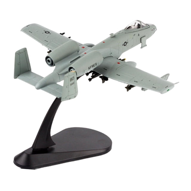 HILABEE 1/100 A10 Fighter Model Gift Aeroplane Collection for Bedroom Shelf Tabletop