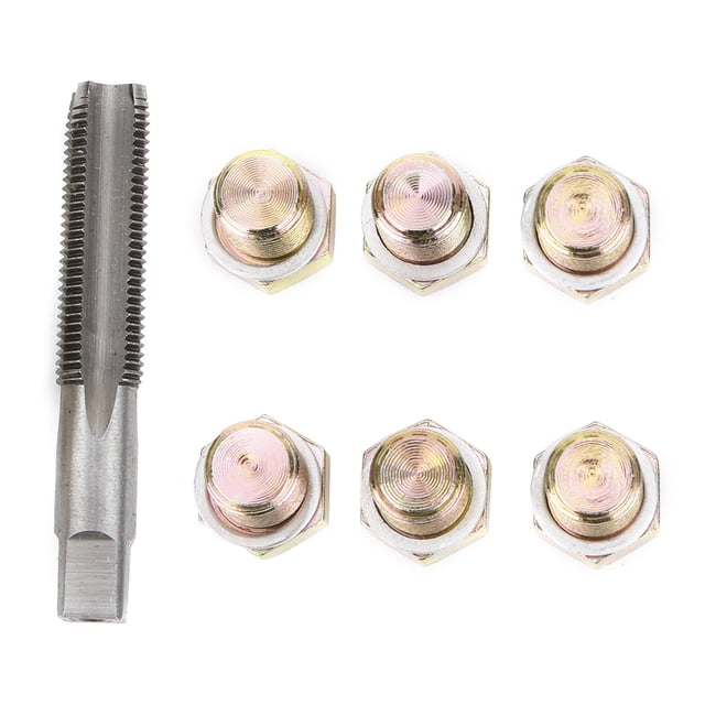 Plug Tap Thread Repair Kit Oil Pan Rethread Tool Automotive Threading Tools M13 X 1.25MM Oil Drain Plug Tap Thread Repair Kit Oil Pan Screws Rethread Tool