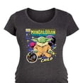 thumbnail image 3 of Star Wars - Grogu Comic Cover - Women's Maternity Scoop Neck Graphic T-Shirt, 3 of 5