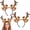 Brown02, variant on 2 Pack Deer Headbands Halloween Christmas Reindeer Antlers Headbands Antlers Head Boppers Xmas Hair Bands for Holiday Party Supplies