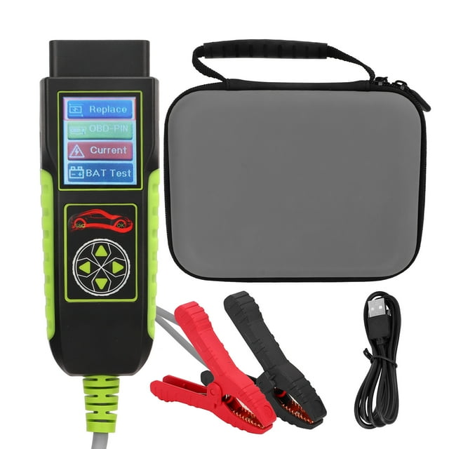 Probador de batería de coche, Analizador de batería automotriz multifunción de 12V para coche, camión, motocicleta, ATV, SUV, barco y yate