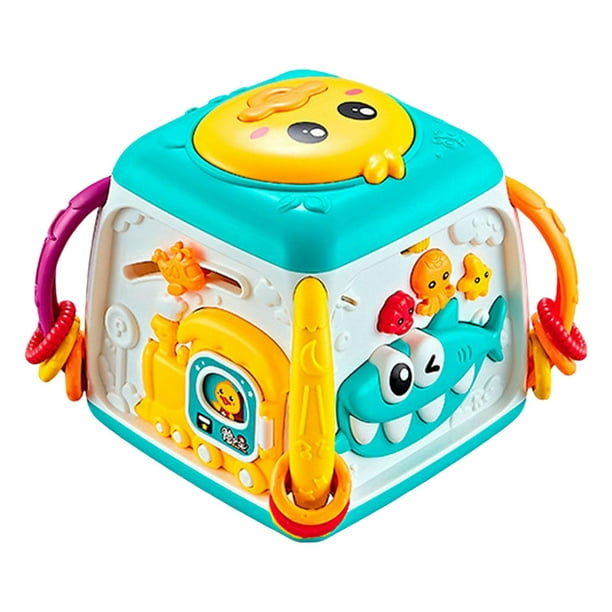 Juguete de actividades para bebes de 2 a 3 anos de edad pequenos ninas 5 en 1 musical regalo educativo para de 18 Azul Sunnimix tablero de juego educativo Walmart en linea