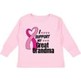 thumbnail image 3 of Inktastic Breast Cancer Awareness I Support My Great Grandma Boys or Girls Long Sleeve Toddler T-Shirt, 3 of 5