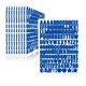 thumbnail image 1 of Stickers de letras Llewyn, 1550 piezas, impermeables, 1,3 cm, azules, 1 of 7