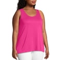 thumbnail image 3 of Hanes Just My Size Cool DRI Women's Tank (Plus ) Vivid Fuchsia 5X, 3 of 5