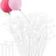 thumbnail image 1 of 50 piezas de palitos de globo transparentes de 15,7 pulgadas de largo, porta globos reutilizables con vasos para globos grandes Bobo, decoración de regalo de fiesta de cumpleaños y aniversario de bod, 1 of 5