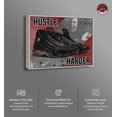 Hustle Iconic Sneakers Canvas Motivational Quotes For Men Print By