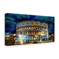 thumbnail image 2 of Canvas Wall Art - Pedro Gavidia 'Rome Italy Coliseo Night 2022' Wall Art for Living Room, Bedroom, or Office Décor by Trademark Fine Art - 47 x 24 Inches, 2 of 4