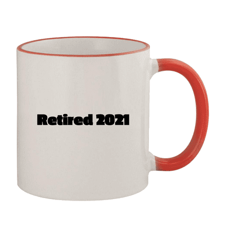 

Retired 2021 - 11oz Colored Handle and Rim Coffee Mug Red