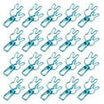 thumbnail image 1 of 20 Pcs Pinces Multifonctions Métal Creux Électroplaqué Pince à Ressort Solide Bleu, 1 of 14