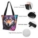 thumbnail image 4 of Fotbe Colorful Wolf Head A Bolsa de Playa con Estampado, Bolsa de Hombro, Bolsa de Mano Espaciosa, Bolsa de Viaje Ligera, Bolsa de Compras Versátil, 4 of 6