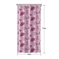 thumbnail image 5 of Pink Breast Cancer and Pioneer Flower Shower Curtain 36"x72" ,Bathroom Decorative Shower Curtains Set with 12 Hooks,Modern Waterproof Washable Shower Curtain, 5 of 6