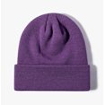 thumbnail image 1 of Gorro de punto Gorro de jersey de color sólido Gorro cálido, 1 of 2