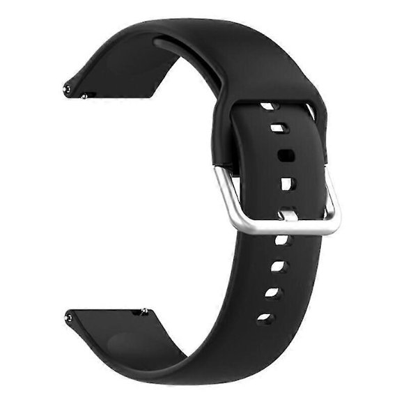 Watch Bands Soft Silicone Quick Release Watch Straps Silver Buckle Multiple Colors 22mm Compatible With Haylou Solar Ls05