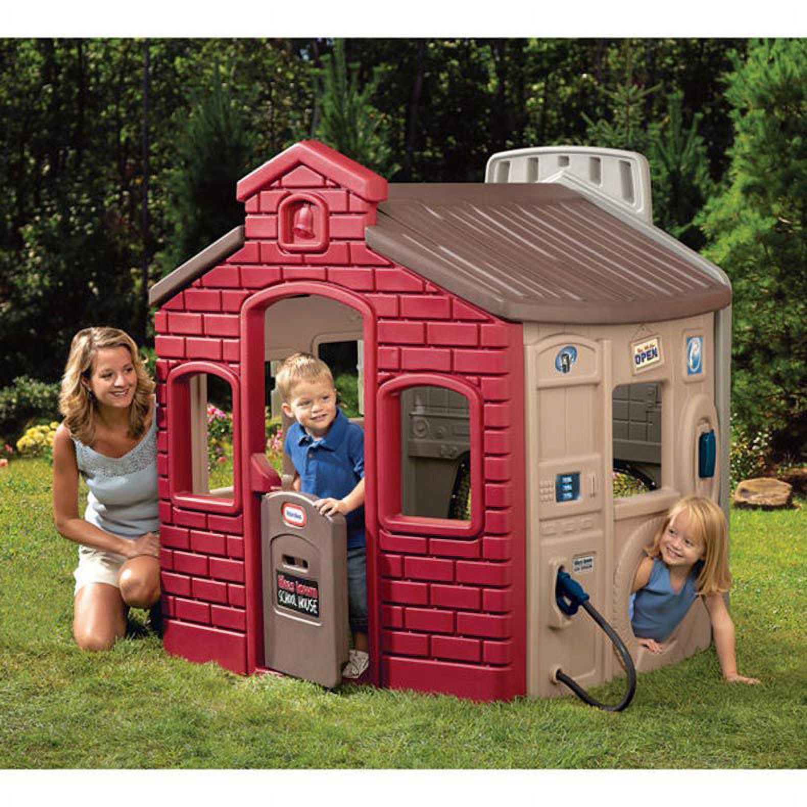 Little Tikes Town Playhouse, Features Market, Gas Station, and Sports Center - image 7 of 8